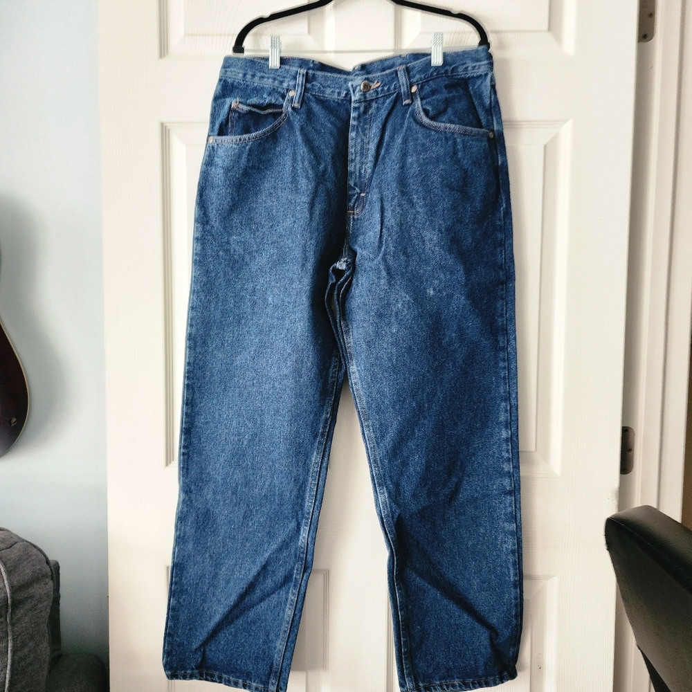 Wrangler Men's Relaxed Fit Denim Jeans - Classic Blue
